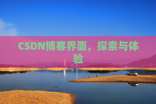 CSDN博客界面，探索与体验